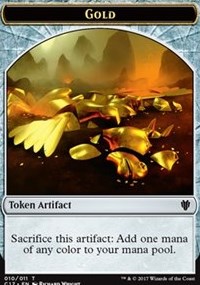 Gold (010) // Cat Dragon (009) Double-sided Token